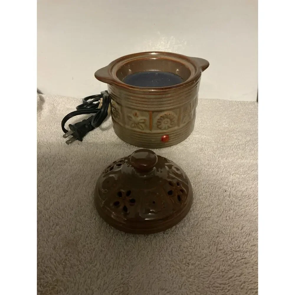 Yankee Candle Ceramic Electric Wax Warmer Brown